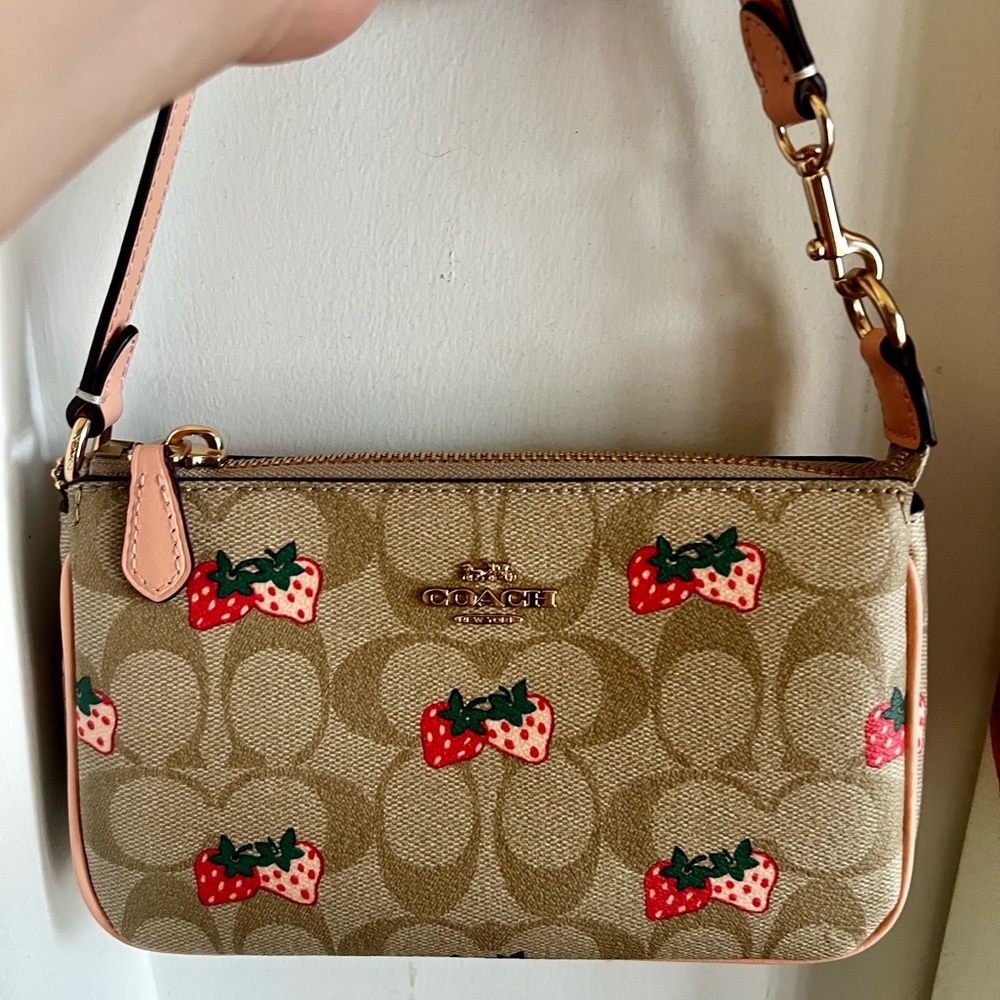 Coach Nolita 19 strawberry print
